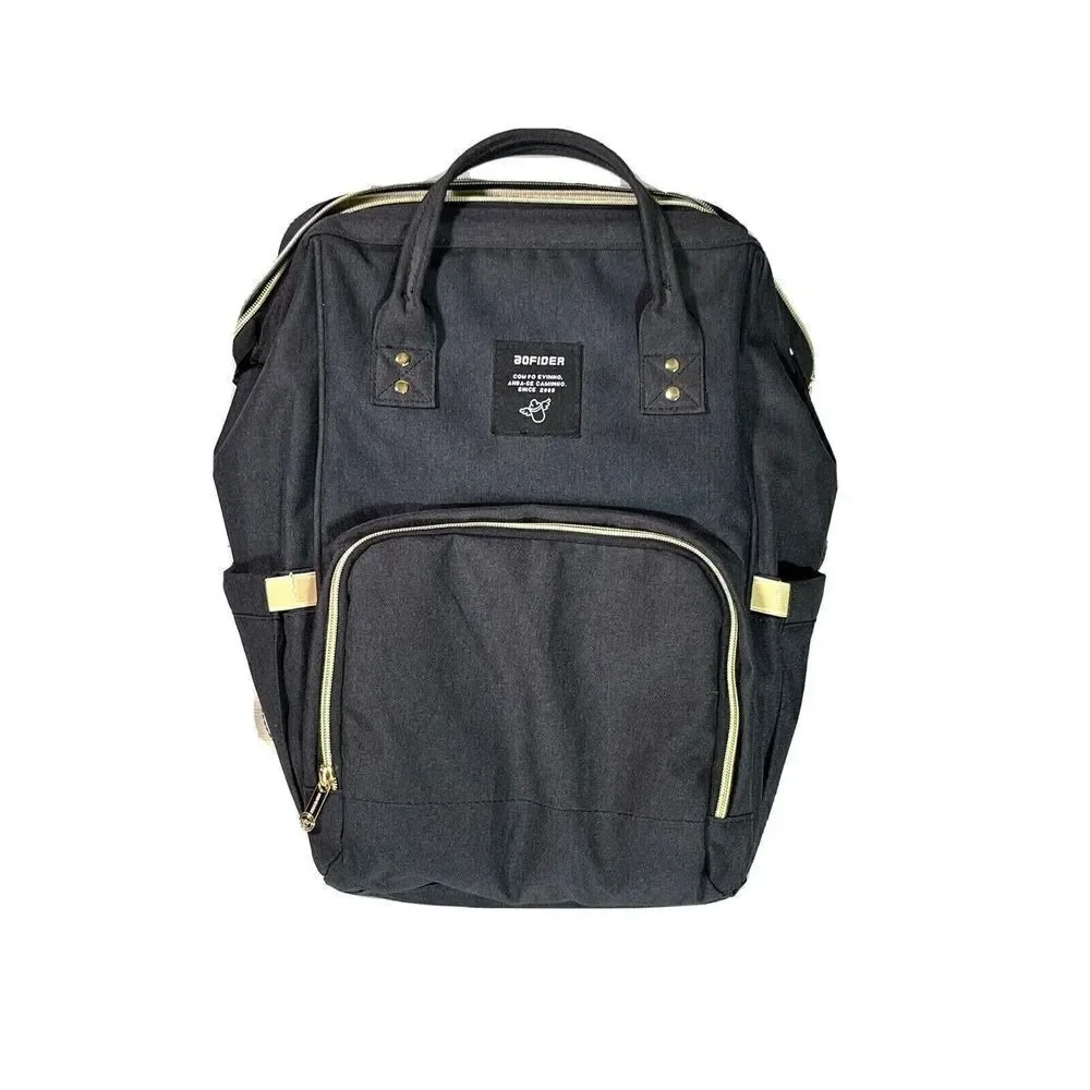 Dad Father Black Diaper Bag Backpack Waterproof Unisex Nursing Baby Card Aofider